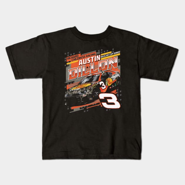 Austin Dillon Draft Kids T-Shirt by stevenmsparks